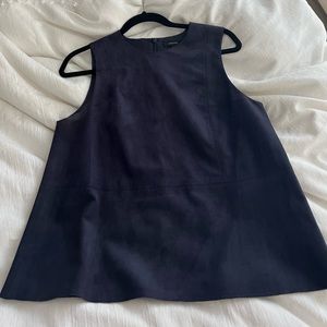 Babaton faux leather navy blue size M